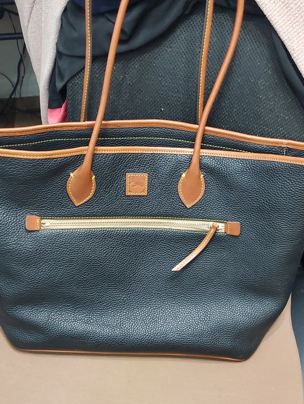 Dooney and Bourke Pebble Grain Leather Tote Large